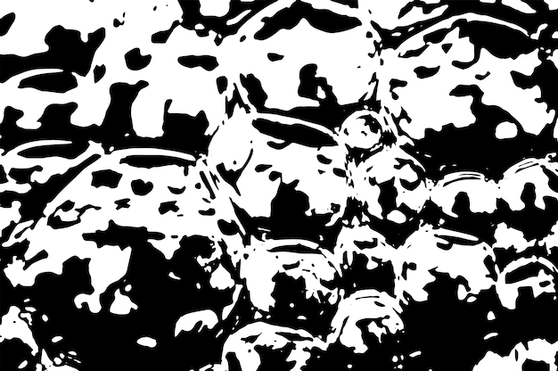 Textura rústica de vector grunge con grano y manchas Fondo de ruido abstracto Superficie erosionada Sucia y dañada Fondo áspero detallado Ilustración gráfica vectorial con EPS10 blanco transparente