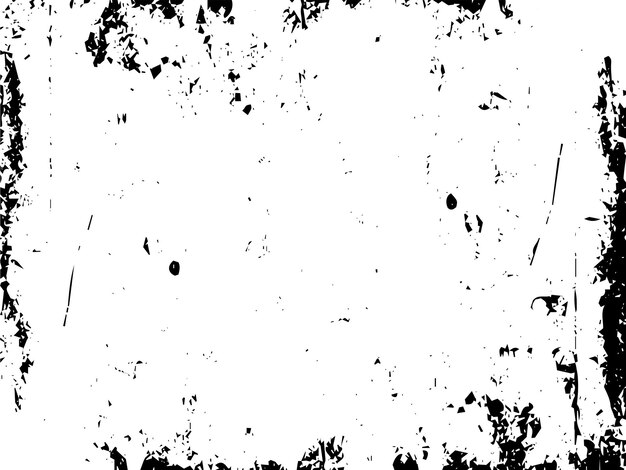 Textura rústica de vector grunge con grano y manchas Fondo de ruido abstracto Superficie erosionada Sucia y dañada Fondo áspero detallado Ilustración gráfica vectorial con EPS10 blanco transparente