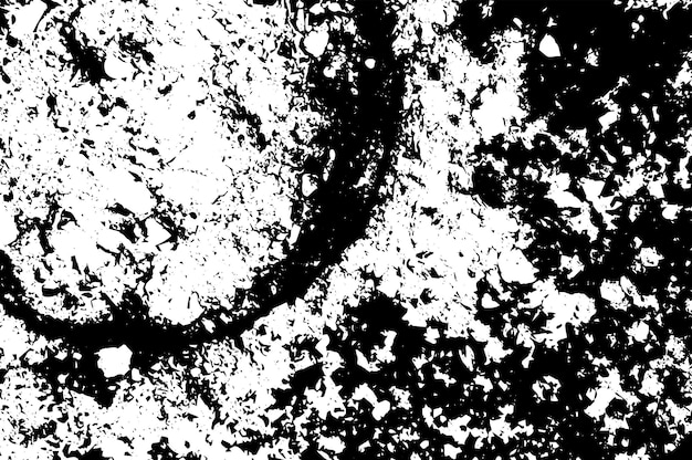 Textura rústica de vector grunge con grano y manchas Fondo de ruido abstracto Superficie erosionada Sucia y dañada Fondo áspero detallado Ilustración gráfica vectorial con EPS10 blanco transparente
