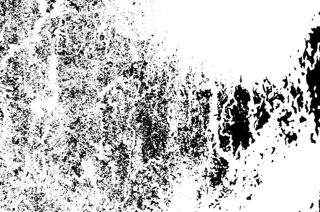Textura rústica de vector grunge con grano y manchas Fondo de ruido abstracto Superficie erosionada Sucia y dañada Fondo áspero detallado Ilustración gráfica vectorial con EPS10 blanco transparente
