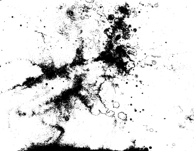 Textura rústica de vector grunge con grano y manchas Fondo de ruido abstracto Superficie erosionada Sucia y dañada Fondo áspero detallado Ilustración gráfica vectorial con EPS10 blanco transparente