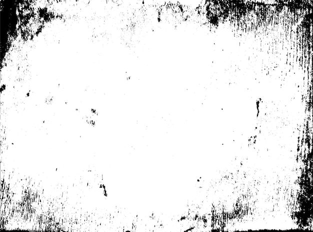 Textura rústica de vector grunge con grano y manchas Fondo de ruido abstracto Superficie erosionada Sucia y dañada Fondo áspero detallado Ilustración gráfica vectorial con EPS10 blanco transparente