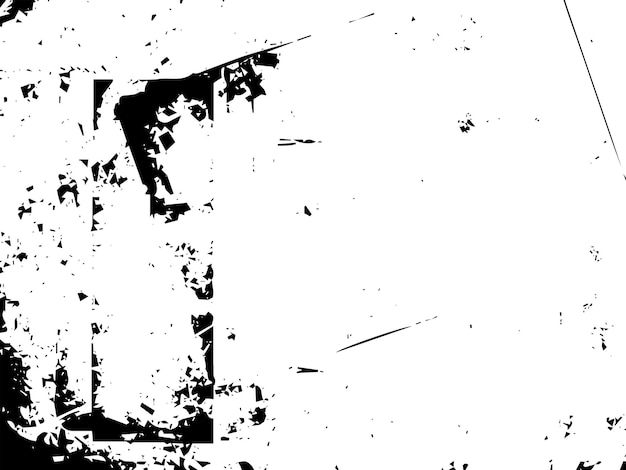Textura rústica de vector grunge con grano y manchas Fondo de ruido abstracto Superficie erosionada Sucia y dañada Fondo áspero detallado Ilustración gráfica vectorial con EPS10 blanco transparente