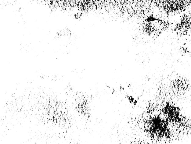 Textura rústica de vector grunge con grano y manchas Fondo de ruido abstracto Superficie erosionada Sucia y dañada Fondo áspero detallado Ilustración gráfica vectorial con EPS10 blanco transparente