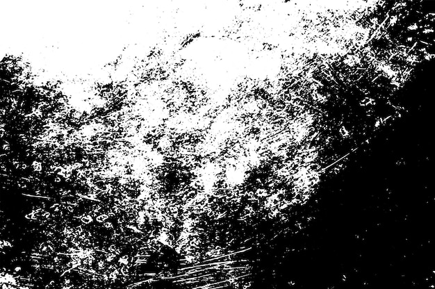Textura rústica de vector grunge con grano y manchas Fondo de ruido abstracto Superficie erosionada Sucia y dañada Fondo áspero detallado Ilustración gráfica vectorial con EPS10 blanco transparente