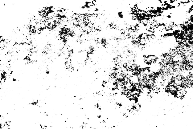 Textura rústica de vector grunge con grano y manchas Fondo de ruido abstracto Superficie erosionada Sucia y dañada Fondo áspero detallado Ilustración gráfica vectorial con EPS10 blanco transparente