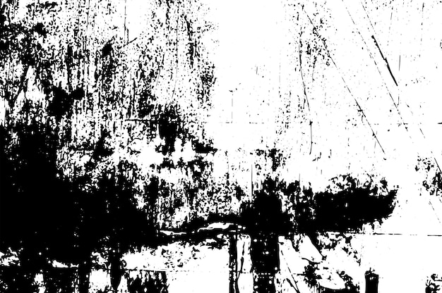 Textura rústica de vector grunge con grano y manchas Fondo de ruido abstracto Superficie erosionada Sucia y dañada Fondo áspero detallado Ilustración gráfica vectorial con EPS10 blanco transparente