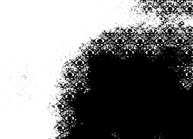 Textura rústica de vector grunge con grano y manchas Fondo de ruido abstracto Superficie erosionada Sucia y dañada Fondo áspero detallado Ilustración gráfica vectorial con EPS10 blanco transparente