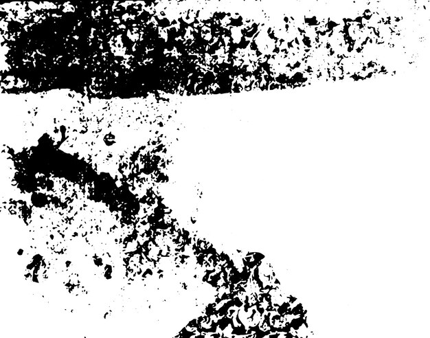 Textura rústica de vector grunge con grano y manchas Fondo de ruido abstracto Superficie erosionada Sucia y dañada Fondo áspero detallado Ilustración gráfica vectorial con EPS10 blanco transparente