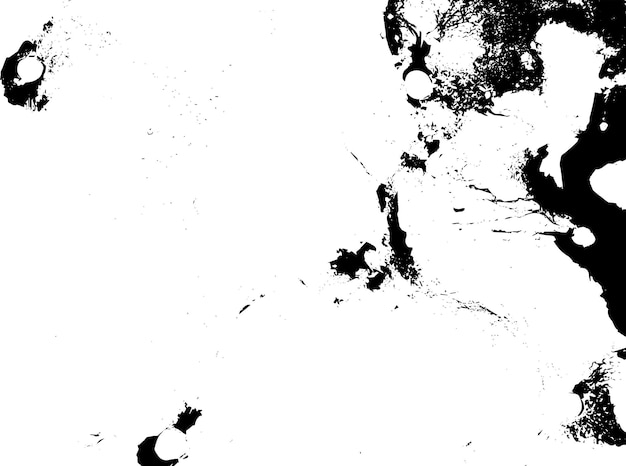 Textura rústica de vector grunge con grano y manchas Fondo de ruido abstracto Superficie erosionada Sucia y dañada Fondo áspero detallado Ilustración gráfica vectorial con EPS10 blanco transparente