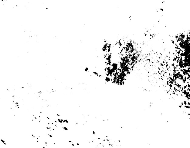 Textura rústica de vector grunge con grano y manchas Fondo de ruido abstracto Superficie erosionada Sucia y dañada Fondo áspero detallado Ilustración gráfica vectorial con EPS10 blanco transparente