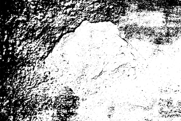Textura rústica de vector grunge con grano y manchas Fondo de ruido abstracto Superficie erosionada Sucia y dañada Fondo áspero detallado Ilustración gráfica vectorial con EPS10 blanco transparente