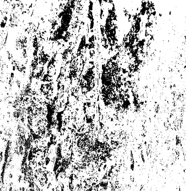 Textura rústica de vector grunge con grano y manchas Fondo de ruido abstracto Superficie erosionada Sucia y dañada Fondo áspero detallado Ilustración gráfica vectorial con EPS10 blanco transparente