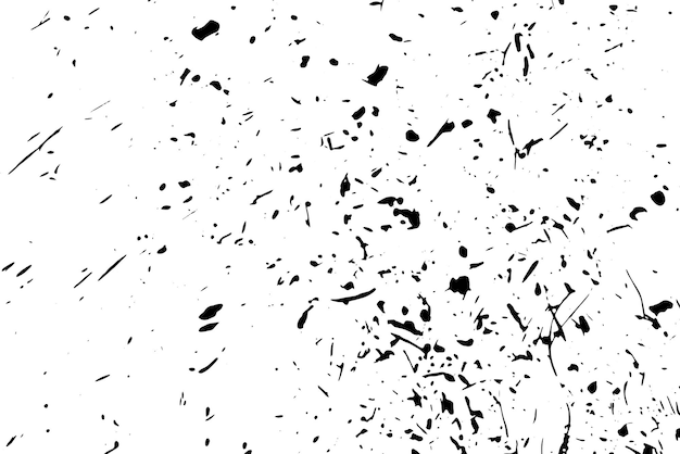 Textura rústica de vector grunge con grano y manchas Fondo de ruido abstracto Superficie erosionada Sucia y dañada Fondo áspero detallado Ilustración gráfica vectorial con EPS10 blanco transparente