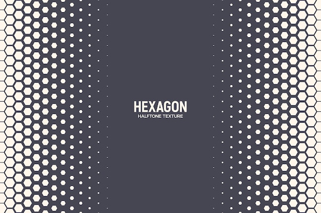 Textura de semitono hexagonal Borde geométrico Retro Patrón de colores Tecnología Resumen Antecedentes