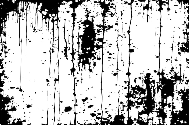 Textura sucia manchada de negro sobre fondo blanco