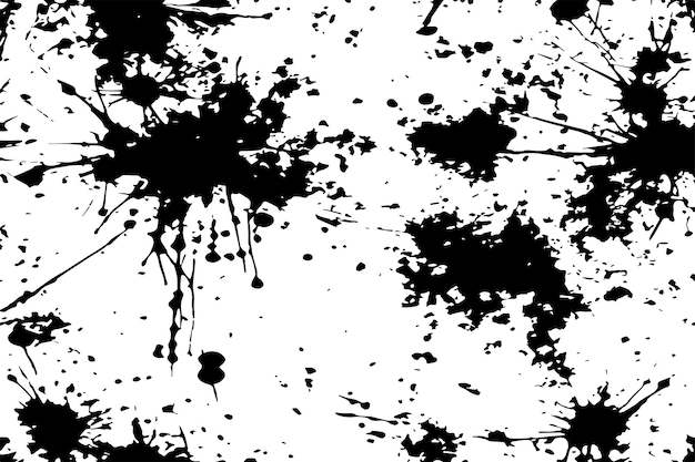 Textura sucia manchada de negro sobre fondo blanco