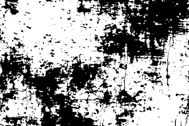Textura sucia manchada de negro sobre fondo blanco