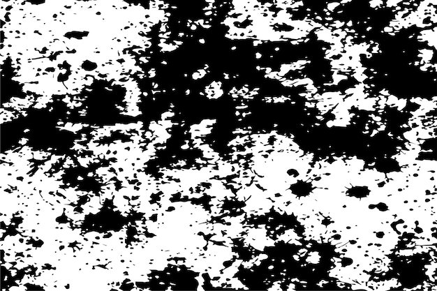 Textura sucia manchada de negro sobre fondo blanco