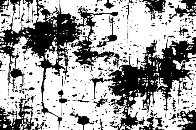 Textura sucia manchada de negro sobre fondo blanco