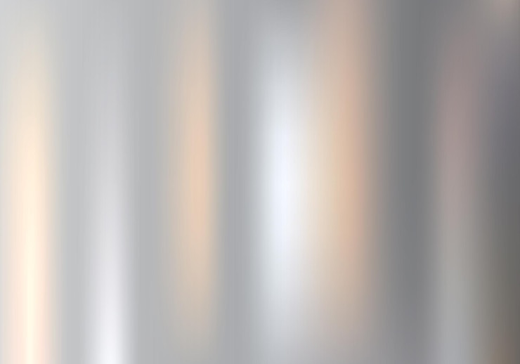 Vector textura superficial de acero inoxidable metálico realista con reflejo fondo abstracto textura cepillada acero cromado aluminio para conceptos de diseño impresiones carteles papeles de pared ilustración vectorial