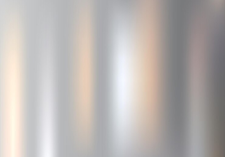 Vector textura superficial de acero inoxidable metálico realista con reflejo fondo abstracto textura cepillada acero cromado aluminio para conceptos de diseño impresiones carteles papeles de pared ilustración vectorial