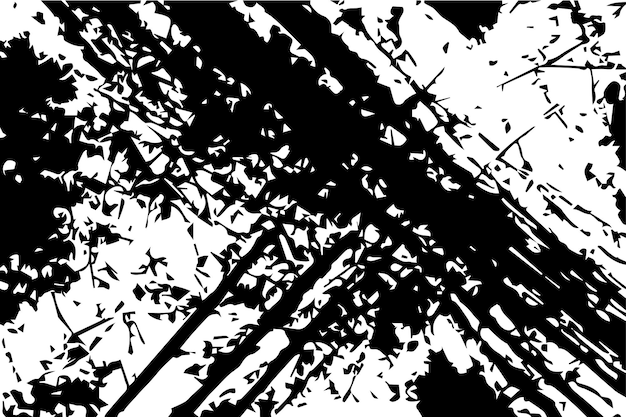 Textura de superposición grunge vectorial negra y blanca Textura de fondo grunge de grietas, chips y manchas