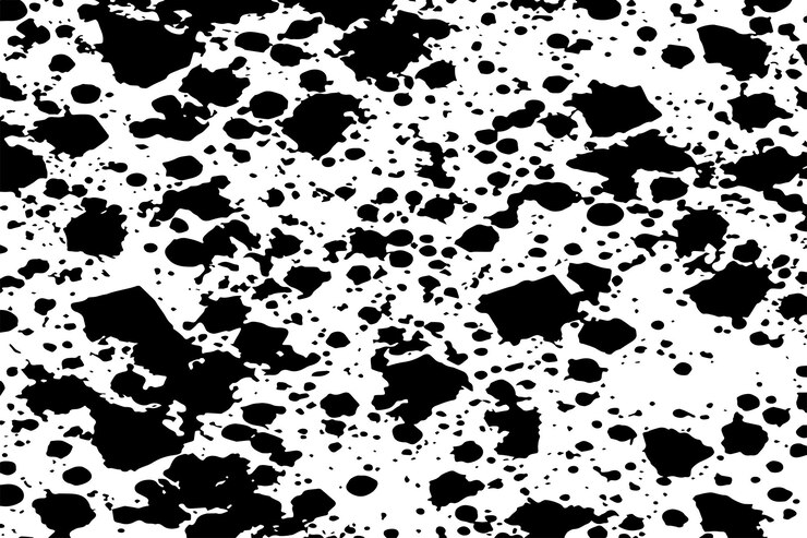 Vector textura de superposición monocromática en blanco y negro