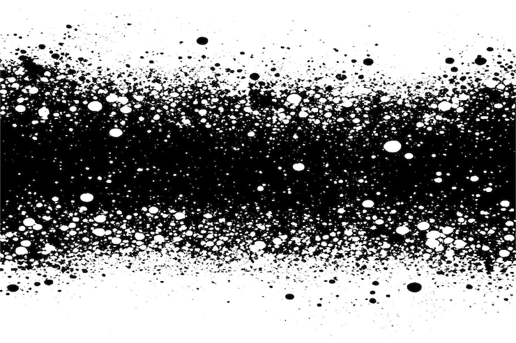 Vector textura de superposición negra en fondo blanco ilustración vectorial de textura de desgaste áspero