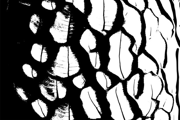 textura de superposición negra de madera sobre fondo blanco textura de ilustración vectorial para el fondo