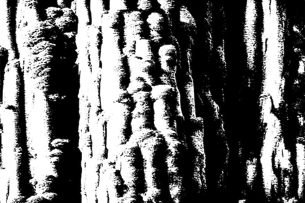 textura de superposición negra de madera sobre fondo blanco textura de ilustración vectorial para el fondo