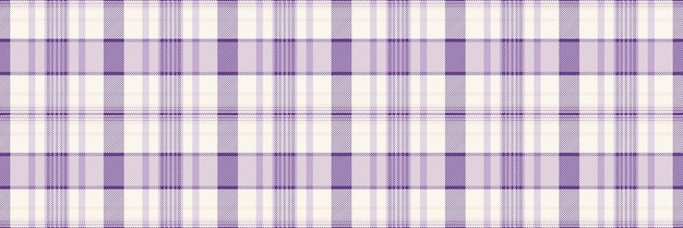 Textura de tartan de cheque horizontal con fondo sin costuras en cuadros funky Patrón vectorial de tela textil popular en colores de lino y nieve