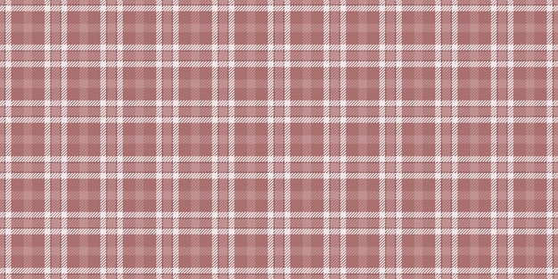 Textura de tartan sin costuras retro tela de fondo de vidrio de ventana textil patrón vectorial de chequeo de pie de ganso a cuadros en colores rojo y marrón rosado
