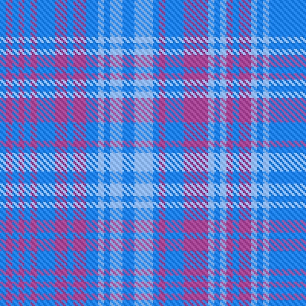 Textura del tejido sin costuras de cuadros de control vectorial con un patrón de fondo de tartan textil