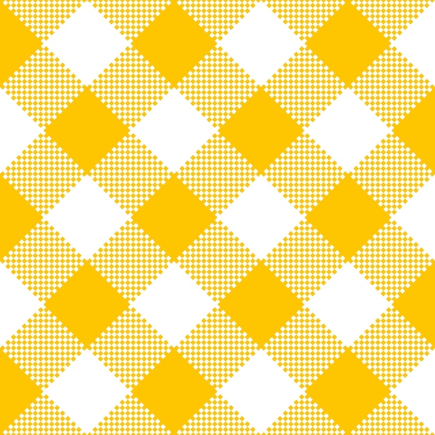Textura de tela amarilla. ilustración vectorial patrón de mantel plano