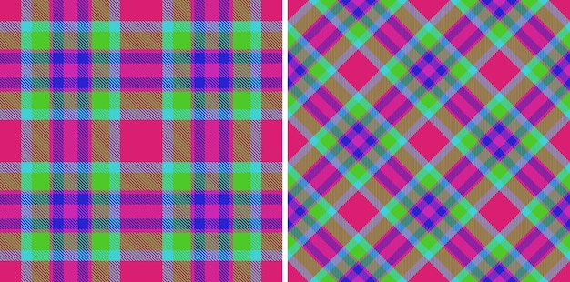 Textura tela escocesa fondo vector verificación patrón textil tartán sin costuras