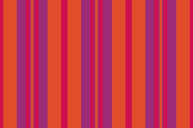 Textura de tela de rayas de colores ondulados líneas de panel fondo textil Varmony patrón vertical vectorial sin costuras en colores rojo y rosa