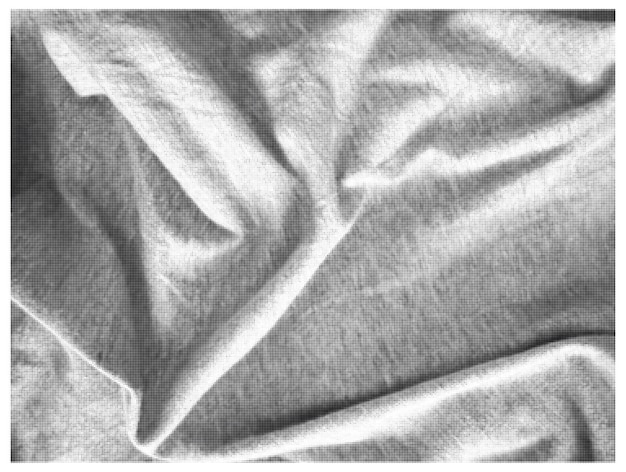 Textura de tela textil arrugada en medio tono