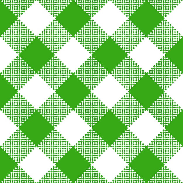 Textura de tela verde. ilustración vectorial Patrón de mantel plano