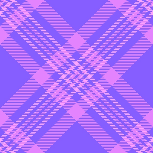 Textura textil de suavidad sin costuras de patrón de tartan vectorial nacional en colores índigo y púrpura