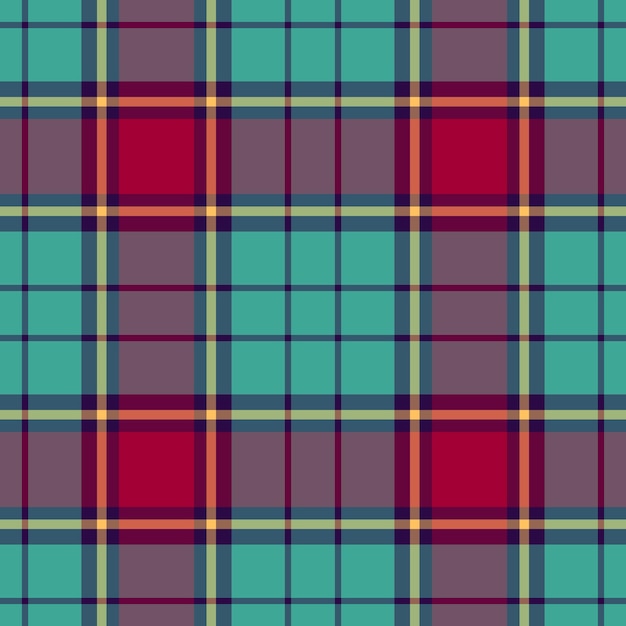 Textura textil de tartan de fondo sin costura vectorial con un patrón de tela a cuadros