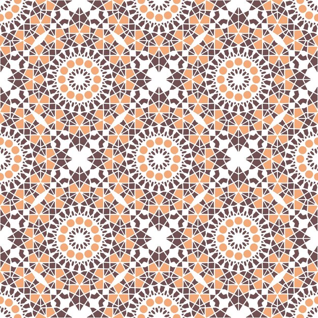 Textura transparente con adorno geométrico árabe. Patrón de mosaico asiático vectorial con elementos decorativos alternos