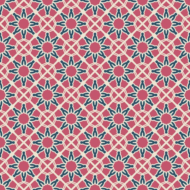 Textura transparente con adorno geométrico árabe Patrón de mosaico vectorial