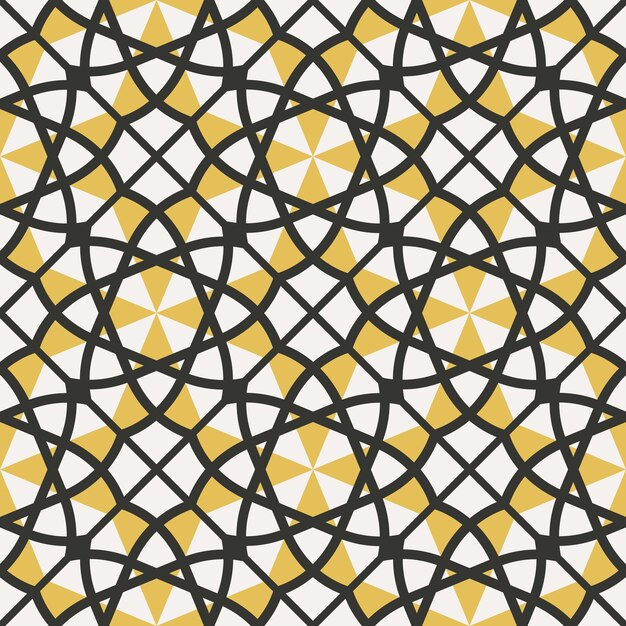 Textura transparente con adorno geométrico árabe Patrón de mosaico vectorial