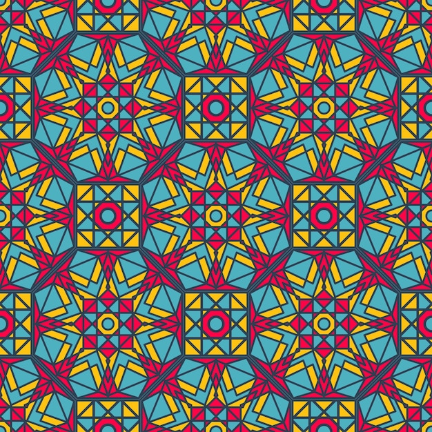 Textura transparente con adorno geométrico árabe Patrón de mosaico vectorial
