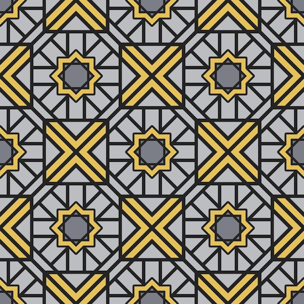 Textura transparente con adorno geométrico árabe Patrón vectorial