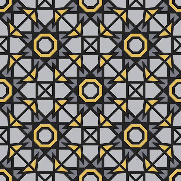 Textura transparente con adorno geométrico árabe Patrón vectorial