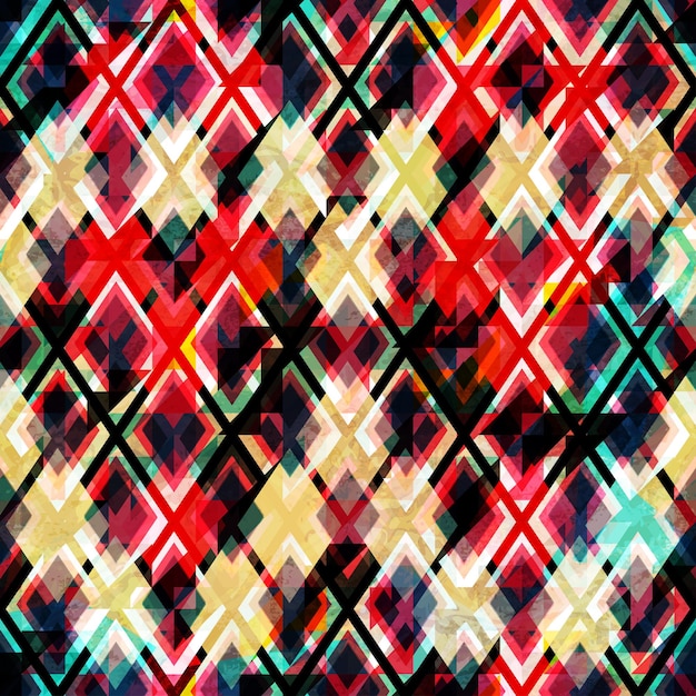 Textura transparente de mosaico rojo con efecto grunge
