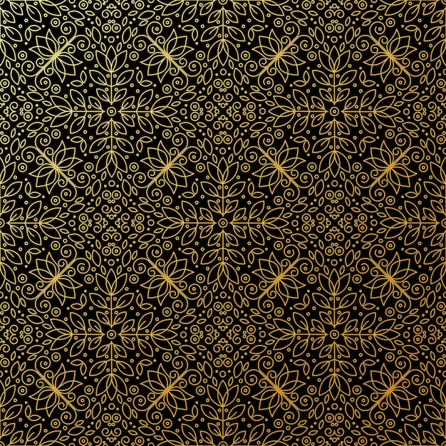 Textura transparente con ornamento geométrico vintage Vector patrón de arte de línea fina