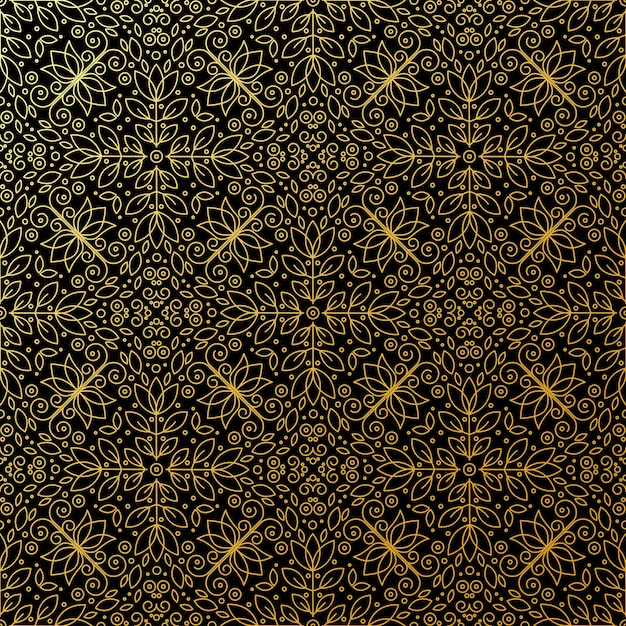 Textura transparente con ornamento geométrico vintage Vector patrón de arte de línea fina